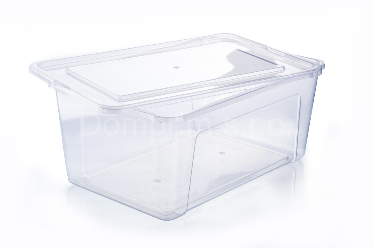 Box s víkem transparentní
